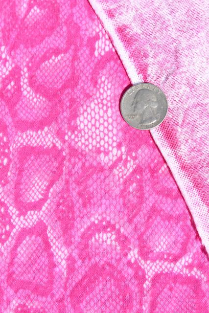 photo of lot cotton blend jersey knit fabric, t-shirt knits prints in pink, purple, grey #16