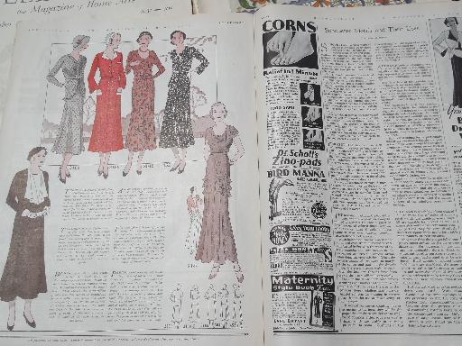 photo of lot early 1900s vintage Needlecraft Home Arts magazines, antique patterns #9