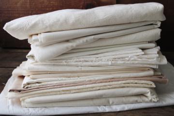 catalog photo of lot fabric remnants cotton & blends unbleached muslin homespun rustic neutrals