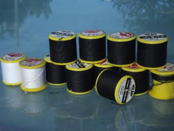catalog photo of lot fine cotton sewing thread, vintage Miladi label, made in Ireland