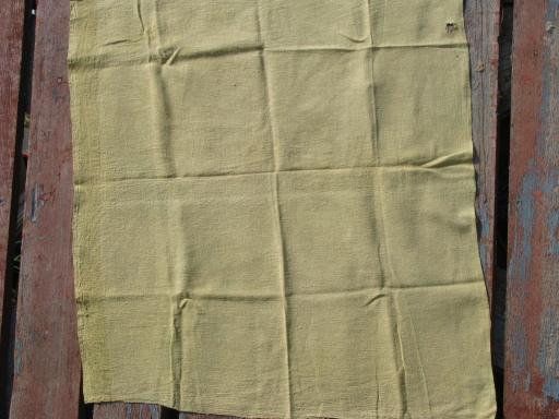 photo of lot genuine homespun, authentic antique hand woven cotton and linen fabric #4