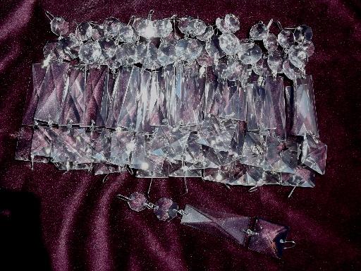 photo of lot glass prisms / parts, crystal lusters for lamps chandelier lights #1