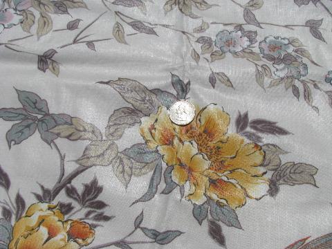 photo of lot glazed cotton chintz vintage John Wolf floral print fabric sample books #5