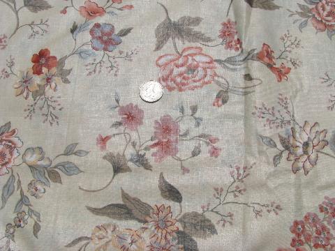photo of lot glazed cotton chintz vintage John Wolf floral print fabric sample books #7