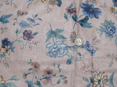 photo of lot glazed cotton chintz vintage John Wolf floral print fabric sample books #8