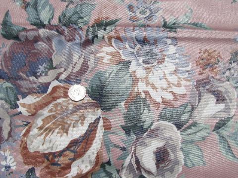 photo of lot glazed cotton chintz vintage John Wolf floral print fabric sample books #10