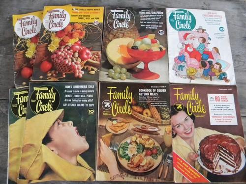 photo of lot mid century 50s and 60s Family Circle magazines advertising etc #3