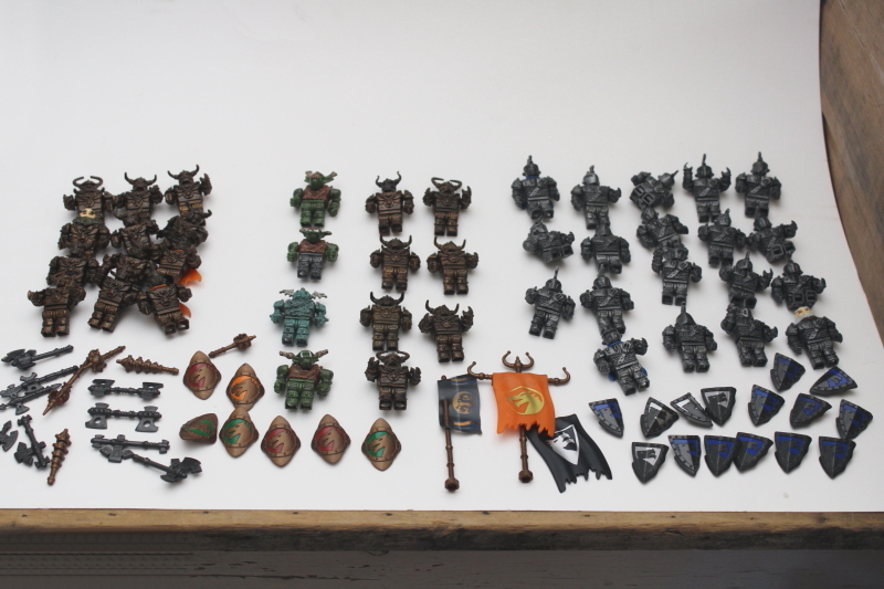 photo of lot minifigures Mega Bloks Dragons Krystal Wars minifigs & accessories  #1