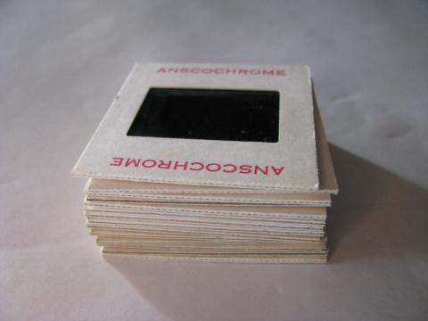 photo of lot of 1960s and 1970s vintage, 35mm photo slides of snowstorm and blizzard snowscapes #1