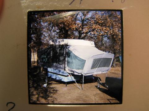 photo of lot of 18 Airstream vintage, 35mm photo slides of retro campers, camper trailers etc. #7