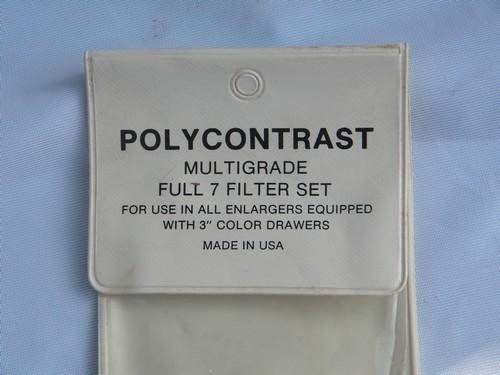 photo of lot of 18 heavy polycontrast color filters for 3'' photo enlargers #3