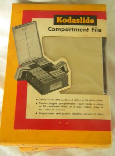 photo of lot of 2 new old stock Kodaslide compartment files for slide storage #2