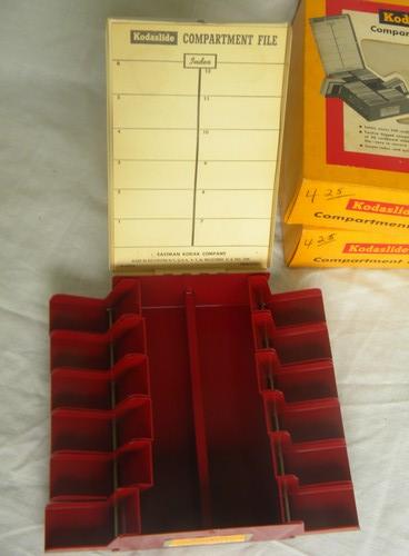 photo of lot of 2 new old stock Kodaslide compartment files for slide storage #3