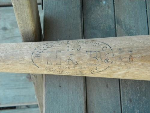 photo of lot of 2 vintage hardwood baseball/softball bats Louisville Slugger/H&B #3