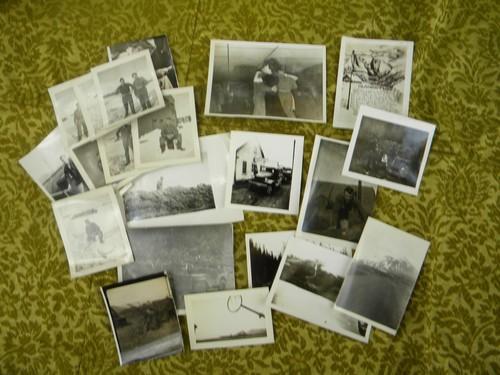 photo of lot of 21 WWII soldier's photos from Alaska w/ Army censor stamps #1