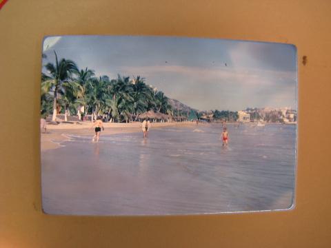 photo of lot of 1960s vintage, 35mm photo slides of Mexico, Mayan Indian ruins, Acapulco beaches #2