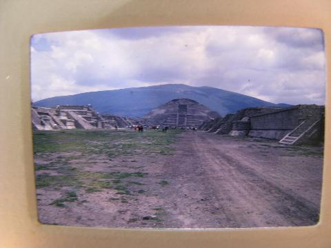 photo of lot of 1960s vintage, 35mm photo slides of Mexico, Mayan Indian ruins, Acapulco beaches #3