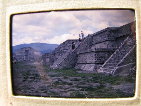 photo of lot of 1960s vintage, 35mm photo slides of Mexico, Mayan Indian ruins, Acapulco beaches #7