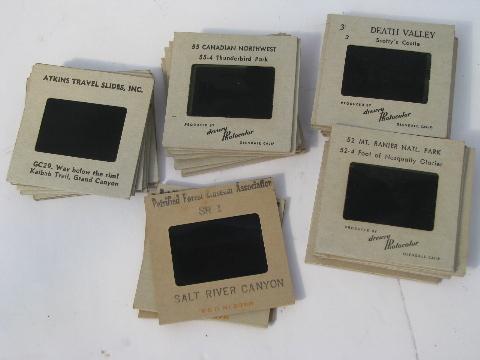 photo of lot of 33 vintage commercial slides, photos of National Parks #1