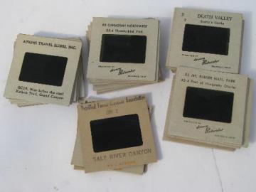 catalog photo of lot of 33 vintage commercial slides, photos of National Parks