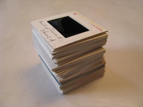 photo of lot of 35 vintage 35mm photo slides San Francisco, Statue of Liberty, London, Eiffel Tower #1