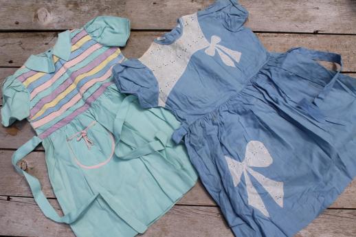 photo of lot of 50s 60s vintage clothes for little girls - everyday dresses & party dresses #7