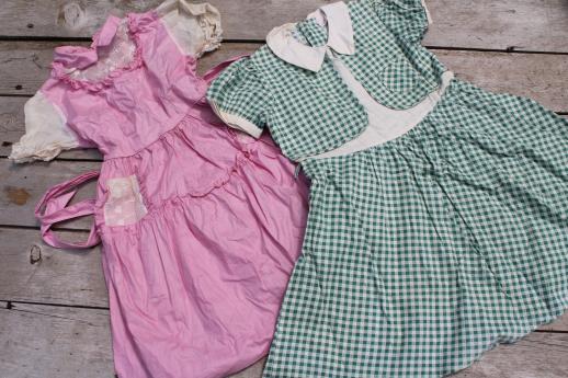 photo of lot of 50s 60s vintage clothes for little girls - everyday dresses & party dresses #8