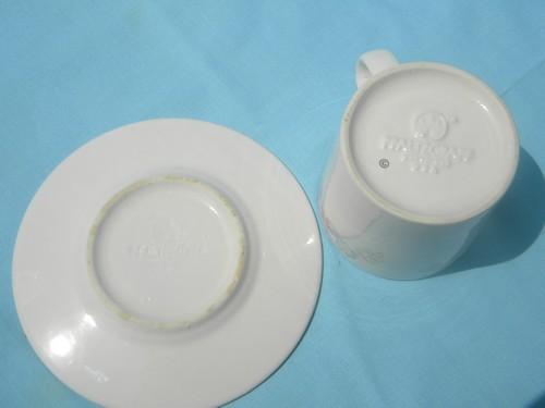 photo of lot of 6 Pfaltzgraff Wyndham mugs and saucers discontinued pattern #3