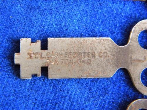 photo of lot of 8 antique National Cash Register Co keys #3