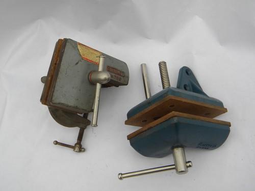 photo of lot of Stanley woodworking bench vises or corner clamps for picture frames etc #1