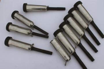 catalog photo of lot of Surge milking machine parts, stainless steel cups inflation shells sets