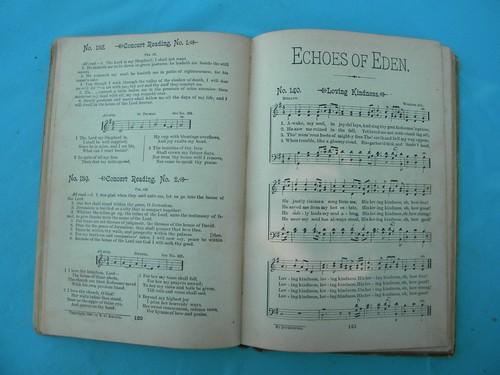 photo of lot of antique Sunday school revival religious and gospel music books #4