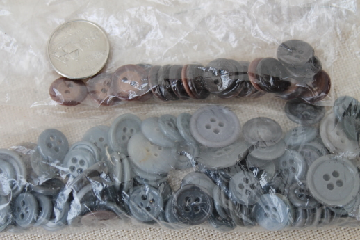 photo of lot of antique buttons, sorted button collection for sewing, jewelry crafts, altered art #12