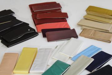 lot of assorted colors vintage blanket binding for camp blankets or bedding