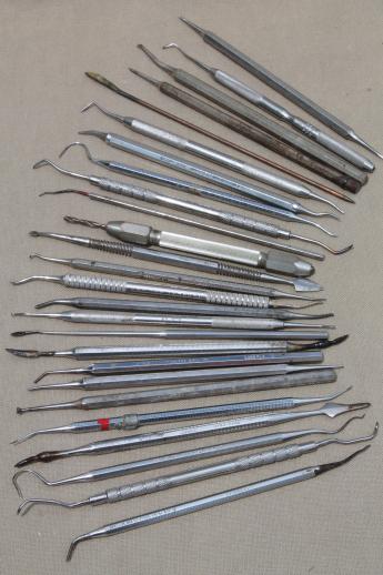 photo of lot of dental picks, jeweler's wax sculpting, modeling & carving   tools for lost wax casting  #1