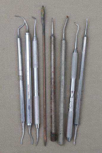 photo of lot of dental picks, jeweler's wax sculpting, modeling & carving   tools for lost wax casting  #3