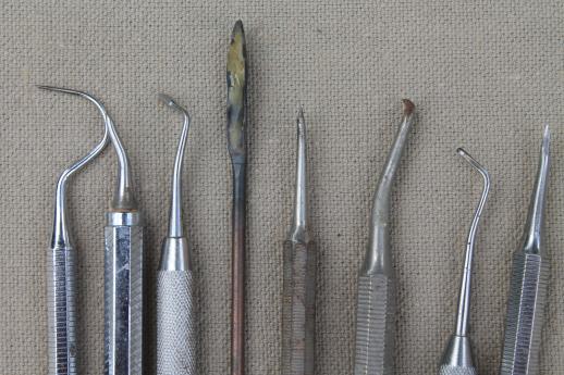 photo of lot of dental picks, jeweler's wax sculpting, modeling & carving   tools for lost wax casting  #4