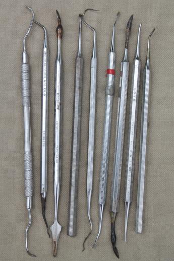 photo of lot of dental picks, jeweler's wax sculpting, modeling & carving   tools for lost wax casting  #9