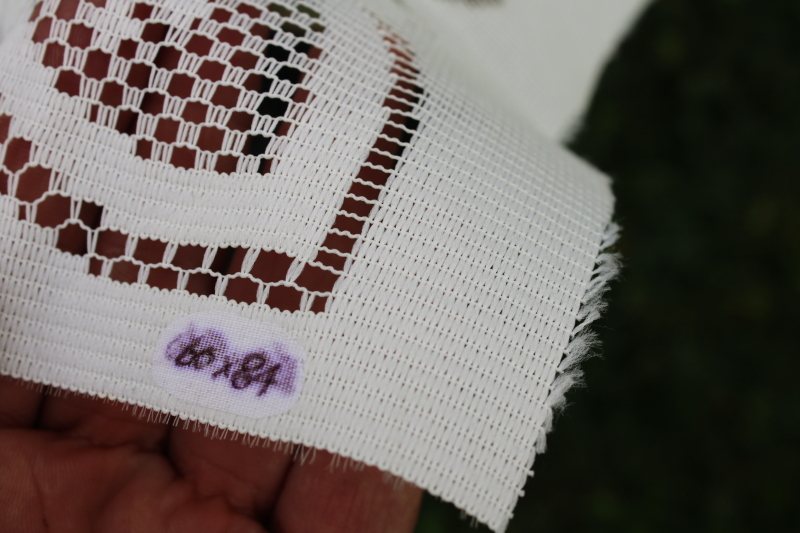 photo of lot of holiday lace tablecloths, Christmas patterns poly lace for table covers, curtains or fabric  #13