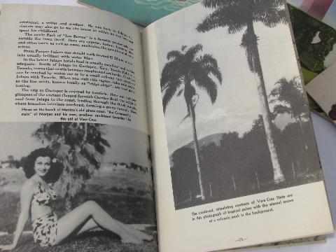 photo of lot of mid-century vintage Mexico tour and travel guides w/litho covers #2