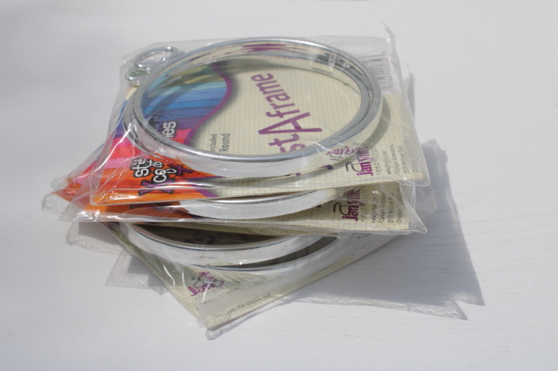 photo of lot of new Janlynn Just A Frame mini frames for ornaments, cross stitch embroidery needlework  #3