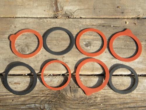 photo of lot of original old fruit jar rubber gaskets in boxes vintage graphics #3