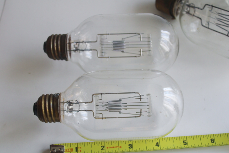 photo of lot of unusual large old light bulbs, spotlight and specialty industrial vintage lightbulbs  #9