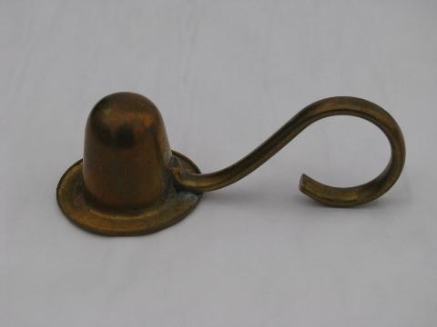 photo of lot of vintage copper and brass candle snuffers #3