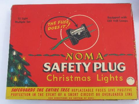 photo of lot of vintage electric Christmas tree lights w/ original old boxes #5