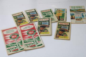 catalog photo of lot of vintage road maps state highways all Sinclair Oil advertising most 1950s