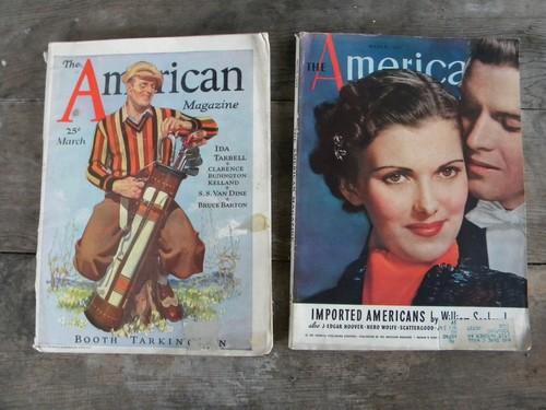 photo of lot old 1930s and 1940s The American magazines vintage advertising and graphics #2