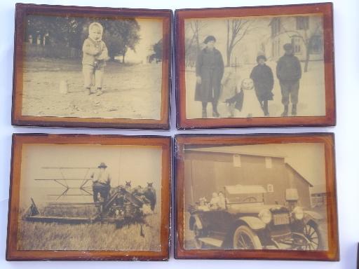 photo of lot old Illinois family farm photos, farming w/ horses, early tractor #2