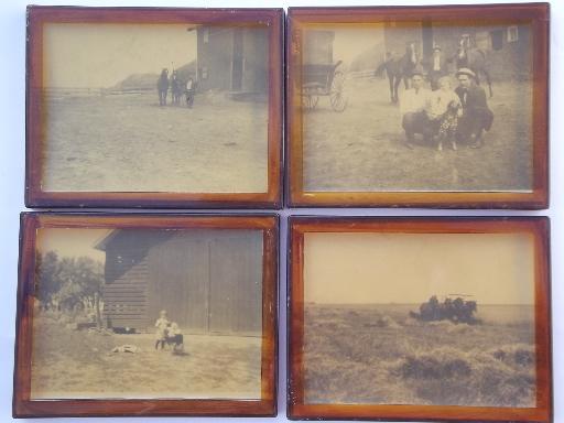 photo of lot old Illinois family farm photos, farming w/ horses, early tractor #4