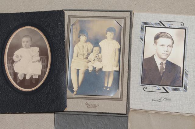 photo of lot old antique vintage photos, instant collection of ancestors, family portraits #11